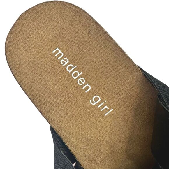 Madden Girl Cassie Platform Espadrille Sandals - Size 8 - Black - Picture 6 of 9